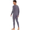 imageWiWi Thermal Underwear for Men Bamboo Viscose Long Johns Set Soft Warm Base Layer Lightweight Top and Bottom Sets SXXLAdark Grey