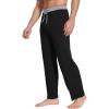 imageWiWi Viscose from Bamboo Mens Pajama Pants Soft Lounge Bottoms Sweatpants Sleep Pant Drawstring with Pockets SXXLBlackHeather Grey