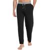 imageWiWi Viscose from Bamboo Mens Pajama Pants Soft Lounge Bottoms Sweatpants Sleep Pant Drawstring with Pockets SXXLBlackHeather Grey