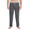 imageWiWi Viscose from Bamboo Mens Pajama Pants Soft Lounge Bottoms Sweatpants Sleep Pant Drawstring with Pockets SXXLDark Heather GreyLight Heather Grey