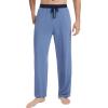 imageWiWi Viscose from Bamboo Mens Pajama Pants Soft Lounge Bottoms Sweatpants Sleep Pant Drawstring with Pockets SXXLFog BlueNautical Blue