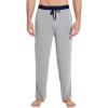imageWiWi Viscose from Bamboo Mens Pajama Pants Soft Lounge Bottoms Sweatpants Sleep Pant Drawstring with Pockets SXXLHeather GreyNavy