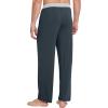 imageWiWi Viscose from Bamboo Mens Pajama Pants Soft Lounge Bottoms Sweatpants Sleep Pant Drawstring with Pockets SXXLMidnight BlueLight Heather Grey