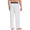 imageWiWi Viscose from Bamboo Mens Pajama Pants Soft Lounge Bottoms Sweatpants Sleep Pant Drawstring with Pockets SXXLRaw WhiteNavy