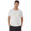 imageWiWi Mens TShirts Classic Soft Tee Viscose from Bamboo Loungewear Lightweight Short Sleeves Pajama Sleep Shirt SXXLBraw White