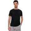 imageWiWi Mens Viscose from Bamboo TShirts Classic Soft Tee Soft Lightweight Short Sleeve SXXLBlack