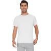 imageWiWi Mens Viscose from Bamboo TShirts Classic Soft Tee Soft Lightweight Short Sleeve SXXLRaw White