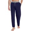 imageWiWi Viscose from Bamboo Mens Pajama Pants Soft Lounge Bottoms Sweatpants Sleep Pant Drawstring with Pockets SXXLNavyHeather Grey