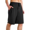 imageWiWi Mens Bamboo Viscose Pajama Shorts Lightweight Lounge Bottoms Soft Knit Sleep Short Pants Loungewear with Pockets S3XAblack