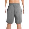 imageWiWi Mens Bamboo Viscose Pajama Shorts Lightweight Lounge Bottoms Soft Knit Sleep Short Pants Loungewear with Pockets S3XAdark Heather Grey