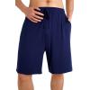 imageWiWi Mens Bamboo Viscose Pajama Shorts Lightweight Lounge Bottoms Soft Knit Sleep Short Pants Loungewear with Pockets S3XAnavy