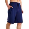 imageWiWi Mens Bamboo Viscose Pajama Shorts Lightweight Lounge Bottoms Soft Knit Sleep Short Pants Loungewear with Pockets S3XAnavy