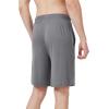 imageWiWi Mens Bamboo Viscose Pajama Shorts Lightweight Lounge Bottoms Soft Knit Sleep Short Pants Loungewear with Pockets S3XBblackdark Grey