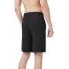 imageWiWi Mens Bamboo Viscose Pajama Shorts Lightweight Lounge Bottoms Soft Knit Sleep Short Pants Loungewear with Pockets S3XBblacknavy