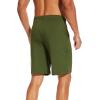 imageWiWi Mens Bamboo Viscose Pajama Shorts Lightweight Lounge Bottoms Soft Knit Sleep Short Pants Loungewear with Pockets S3XCarmy Green