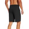 imageWiWi Mens Bamboo Viscose Pajama Shorts Lightweight Lounge Bottoms Soft Knit Sleep Short Pants Loungewear with Pockets S3XCblack