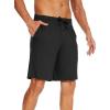 imageWiWi Mens Bamboo Viscose Pajama Shorts Lightweight Lounge Bottoms Soft Knit Sleep Short Pants Loungewear with Pockets S3XCblack