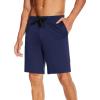 imageWiWi Mens Bamboo Viscose Pajama Shorts Lightweight Lounge Bottoms Soft Knit Sleep Short Pants Loungewear with Pockets S3XCnavy