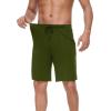 imageWiWi Mens Bamboo Viscose Pajama Shorts Lightweight Lounge Bottoms Soft Knit Sleep Short Pants Loungewear with Pockets S3XDarmy Green