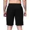 imageWiWi Mens Bamboo Viscose Pajama Shorts Lightweight Lounge Bottoms Soft Knit Sleep Short Pants Loungewear with Pockets S3XDblack