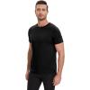 imageWiWi Mens Pajama Sleep Shirt Super Soft Short Sleeve Top Viscose from Bamboo Crew Neck Comfy Solid TShirt S2XLBlack