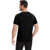 imageWiWi Mens Pajama Sleep Shirt Super Soft Short Sleeve Top Viscose from Bamboo Crew Neck Comfy Solid TShirt S2XLBlack