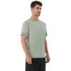 imageWiWi Mens Pajama Sleep Shirt Super Soft Short Sleeve Top Viscose from Bamboo Crew Neck Comfy Solid TShirt S2XLCameo Green