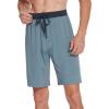 imageWiWi Soft Pajama Bottoms Shorts for Men Sports Pjs Sleep Summer Short Pants Viscose from Bamboo Loungewear SXXLDeep Purple