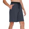 imageWiWi Soft Pajama Bottoms Shorts for Men Sports Pjs Sleep Summer Short Pants Viscose from Bamboo Loungewear SXXLMidnight Blue