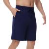 imageWiWi Soft Pajama Bottoms Shorts for Men Sports Pjs Sleep Summer Short Pants Viscose from Bamboo Loungewear SXXLNavy
