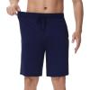 imageWiWi Soft Pajama Bottoms Shorts for Men Sports Pjs Sleep Summer Short Pants Viscose from Bamboo Loungewear SXXLNavy
