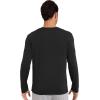 imageWiWi Viscose from Bamboo Mens Long Sleeve Tees Sun Protection Athletic Crew Neck Shirts for Pajamas SXXLAblack