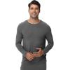 imageWiWi Viscose from Bamboo Mens Long Sleeve Tees Sun Protection Athletic Crew Neck Shirts for Pajamas SXXLAdark Heather Grey