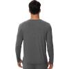 imageWiWi Viscose from Bamboo Mens Long Sleeve Tees Sun Protection Athletic Crew Neck Shirts for Pajamas SXXLAdark Heather Grey