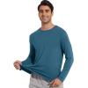 imageWiWi Viscose from Bamboo Mens Long Sleeve Tees Sun Protection Athletic Crew Neck Shirts for Pajamas SXXLAgreen