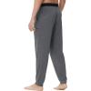 imageWiWi Viscose from Bamboo Mens Pajama Pants Jogger Bottoms Sleep Pant with Pockets Sweatpants SXXLDark Heathe Grey