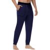 imageWiWi Viscose from Bamboo Mens Pajama Pants Jogger Bottoms Sleep Pant with Pockets Sweatpants SXXLNavy