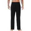 imageWiWi Viscose from Bamboo Mens Sleep Pant Sports Trousers with Pockets Light bottom SXXLAblack