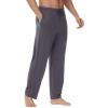 imageWiWi Viscose from Bamboo Mens Sleep Pant Sports Trousers with Pockets Light bottom SXXLAdark Grey
