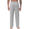 imageWiWi Viscose from Bamboo Mens Sleep Pant Sports Trousers with Pockets Light bottom SXXLAheather Grey