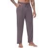 imageWiWi Viscose from Bamboo Mens Sleep Pant Sports Trousers with Pockets Light bottom SXXLAmisty Grey