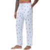 imageWiWi Viscose from Bamboo Mens Sleep Pant Sports Trousers with Pockets Light bottom SXXLAskiing on Light Blue
