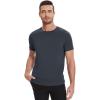 imageWiWi Mens Pajama Sleep Shirt Super Soft Short Sleeve Top Viscose from Bamboo Crew Neck Comfy Solid TShirt S2XLMidnight Blue