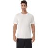 imageWiWi Mens Pajama Sleep Shirt Super Soft Short Sleeve Top Viscose from Bamboo Crew Neck Comfy Solid TShirt S2XLRaw White