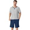 B-light Heather Grey/Deep Blue