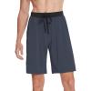 imageWiWi Soft Pajama Bottoms Shorts for Men Sports Pjs Sleep Summer Short Pants Viscose from Bamboo Loungewear SXXLMidnight Blue