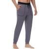 imageWiWi Viscose from Bamboo Mens Pajama Pants Jogger Bottoms Sleep Pant with Pockets Sweatpants SXXLDark Grey