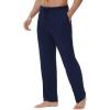 imageWiWi Viscose from Bamboo Mens Sleep Pant Sports Trousers with Pockets Light bottom SXXLAnavy