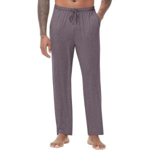 imageWiWi Viscose from Bamboo Mens Sleep Pant Sports Trousers with Pockets Light bottom SXXLAmisty Grey