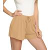 imageWiWi Bamboo Visose Pajama Shorts for Women Soft Sleep Bottoms Plus Size Lounge Boxers Pj Sleepwear Bottom S4XAbrown